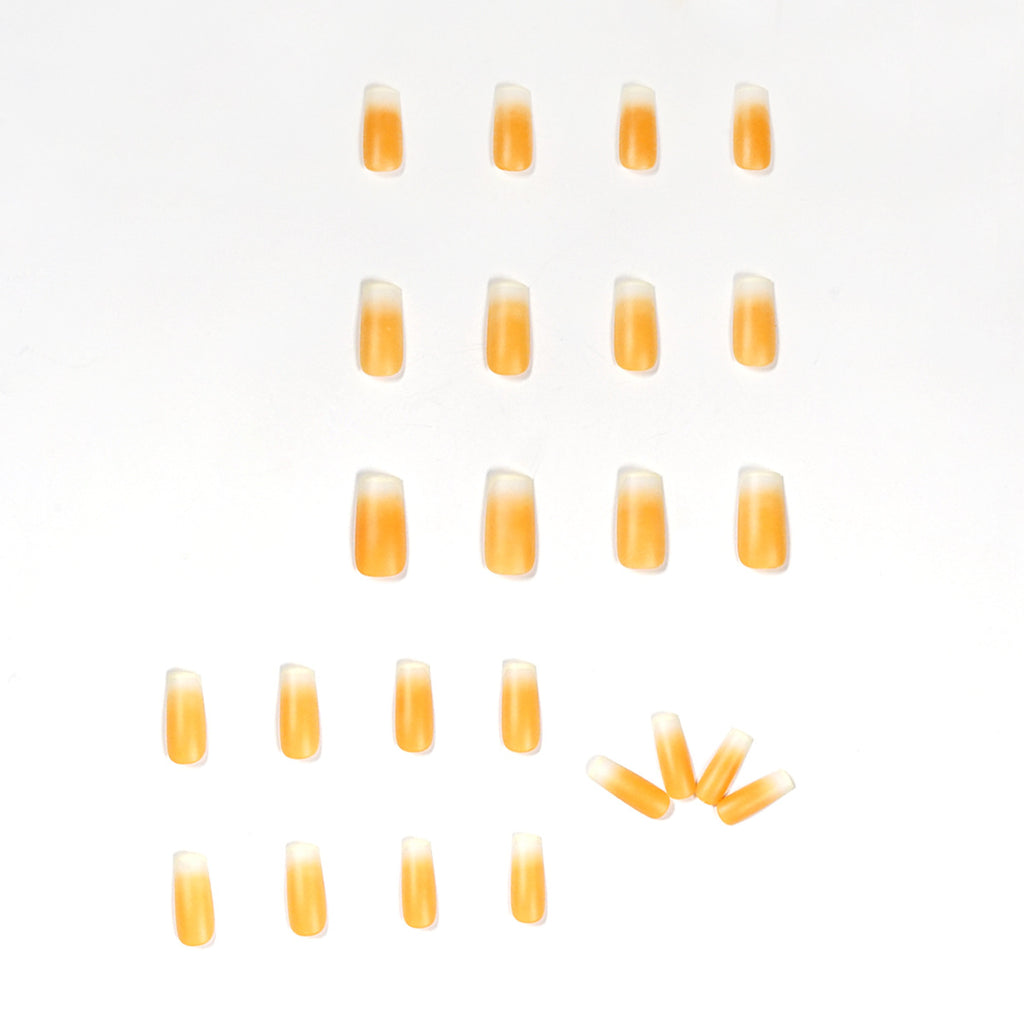 StarNagel Coffin Nails in Gelb mit French