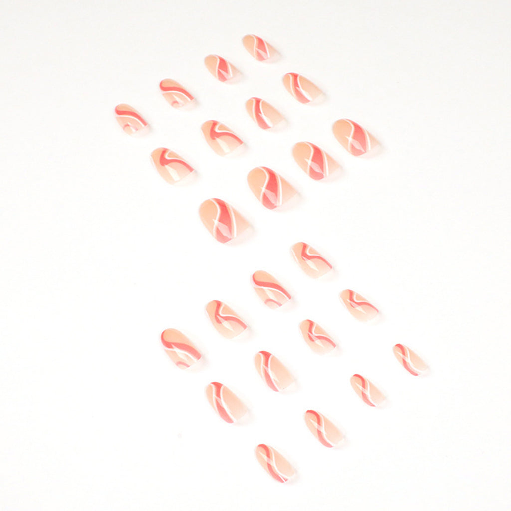 StarNagel Coffin Nails in Nude mit Französischen Linien