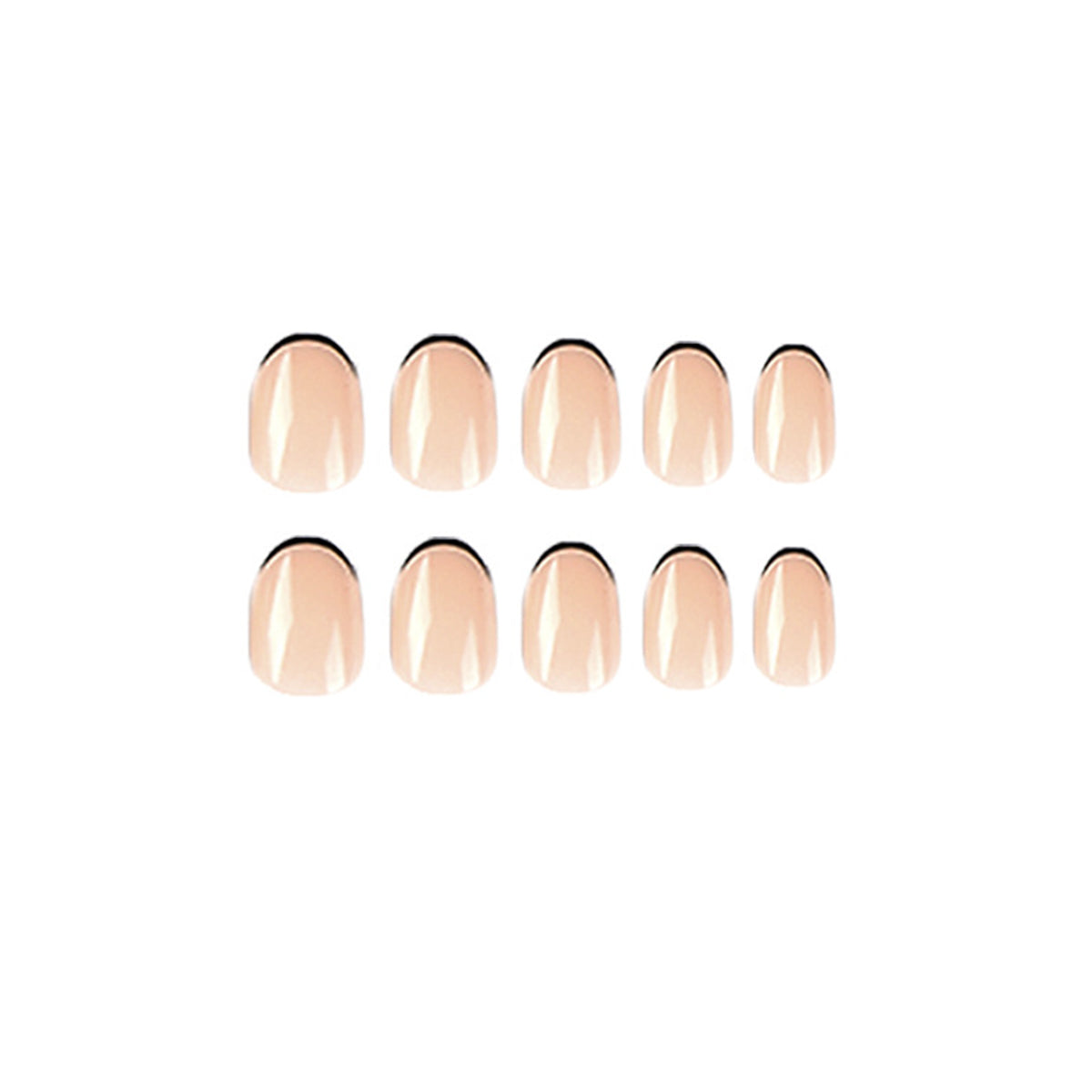 StarNagel Coffin Nails in Nude mit Schwarzem French
