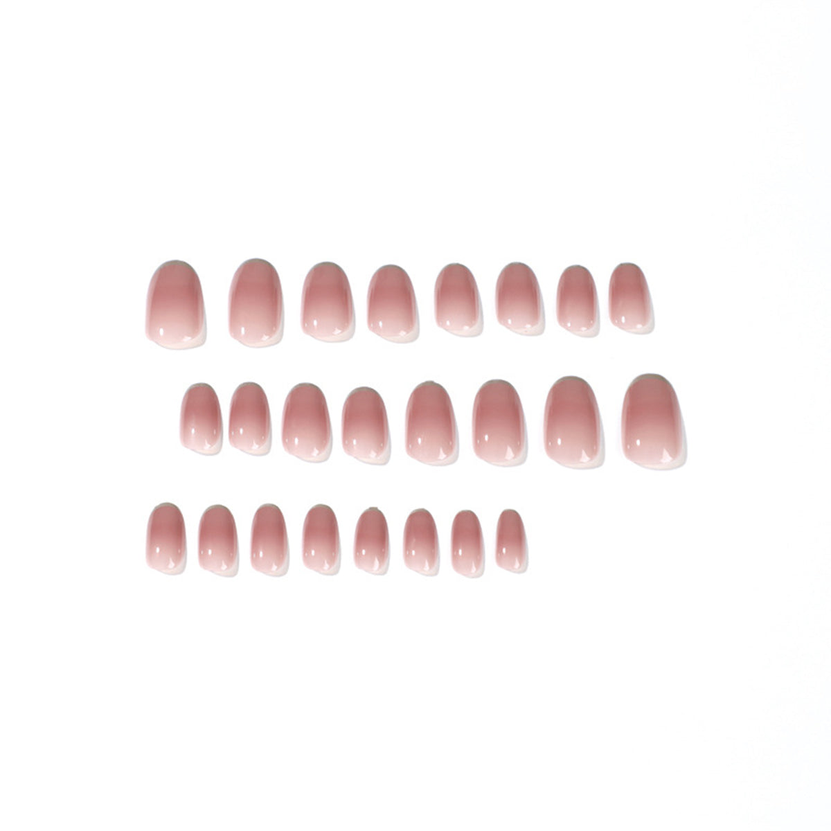 StarNagel Coffin Nails mit Goldenen French Linien in Nude Rosa