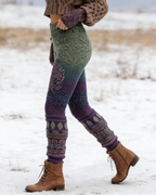 Viking Yoga Leggings Bunt: 3D-Druck Lebensbaum, Boho Style, Push Up Fitness Fit Größe S-5XL