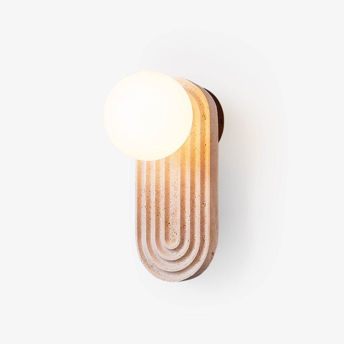Arc Travertine Wall Light