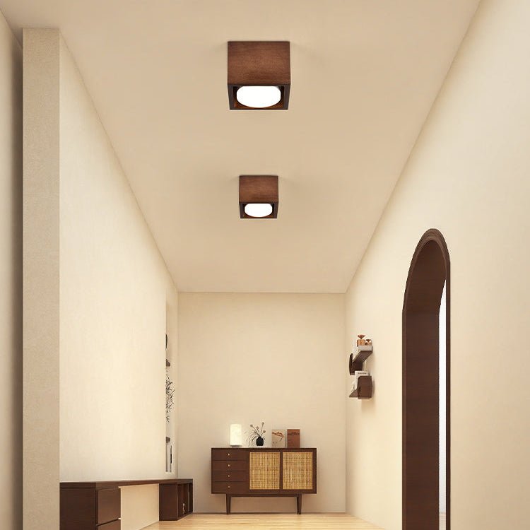 Cobra Wood Ceiling Light