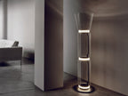 Bamboo Glass Floor Lamp Floor lamp