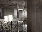 Bamboo Glass Floor Lamp Floor lamp